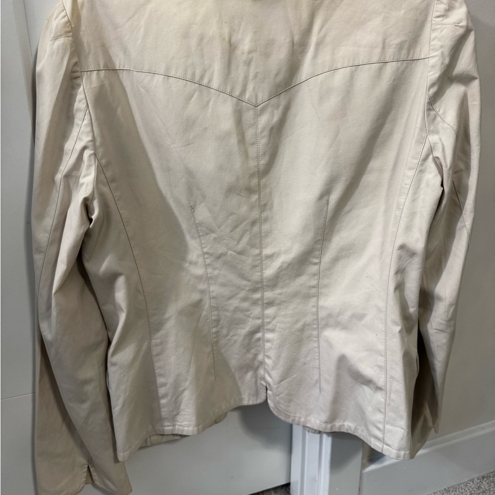 Banana Republic Cream Ruffle Blazer - Picture 6 of 7